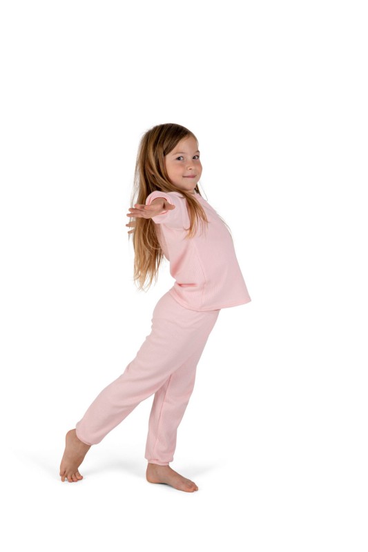 Piżama Długa Pastel Pink